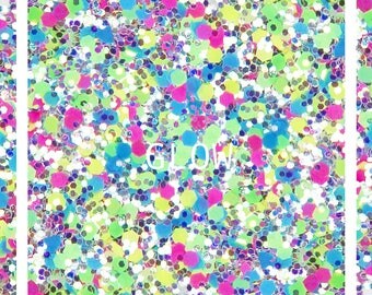 Glow Chunky Festival Glitter for Face and Body (UV Glow in the Dark)