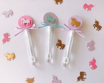 Bubble Wands, Unicorn Party Favors