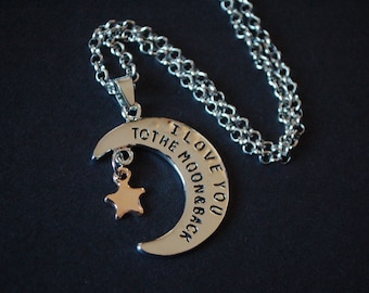 I love you to the moon and back necklace