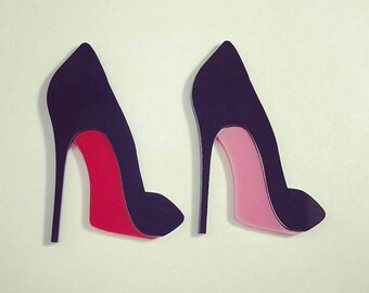 Laser cut stiletto heel