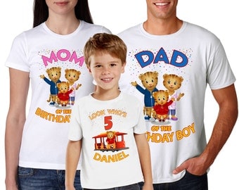 Daniel Tiger Birthday Shirt Personalized For All Family members