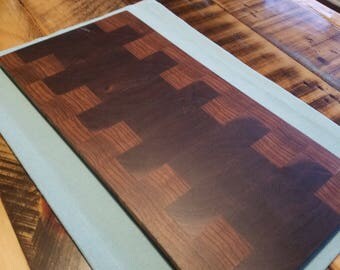 Handmade end grain cutting board/serving tray