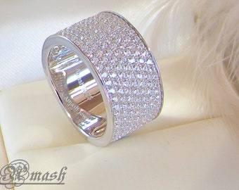 Micro pave ring  Etsy