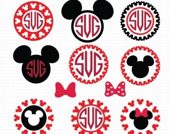 Mickey Monogram Svg, Minnie Monogram Svg, Minnie Mouse Svg, Mickey Mouse Svg, Monogram Svg, Disney Svg,Mickey Minnie Head,Silhouette files