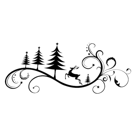 Download Christmas Ornament Deer Graphics SVG Dxf EPS Png Cdr Ai Pdf