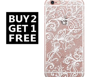iPhone 7 case Clear Lace Custom Name iPhone 7 plus case Clear iPhone 6 case Clear iPhone 6s case iPhone 6 plus case Clear iPhone case 5s 1