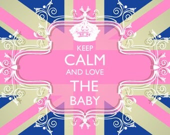 Baby Shower invitation British Union Jack theme