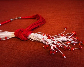 linen necklace