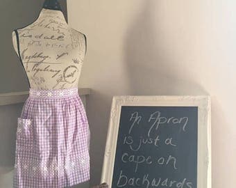 Adorable Purple Stitched Apron