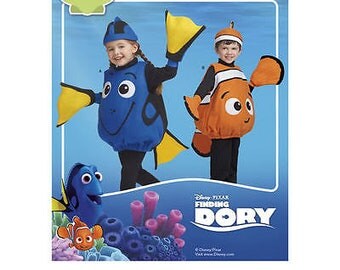 Simplicity Pattern 8239 Disney Finding Dory Costumes for Toddlers Size 1/2 to 4