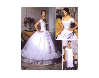 Misses Corset Chemise and Petticoat Costume Martha McCain Fashion Historian Simplicity 5726 Sewing Pattern Size 6 - 8 - 10 - 12 Uncut