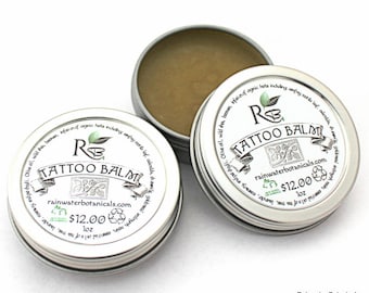 New Tattoo healing balm. Inked skin soothing balm. Tattoo care