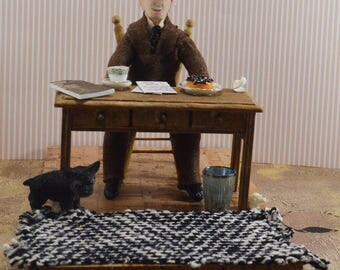 Carl Jung Psychologist Art Doll Diorama Set Study of Human Behavior Science Geek Gift Psychology