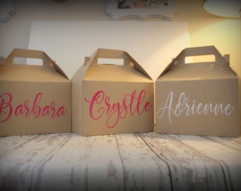 Personalized Gable Box-Great gift box for bridesmaids,groomsmen,bachelorette parties,destination weddings,girls weekends,hotel welcome boxes
