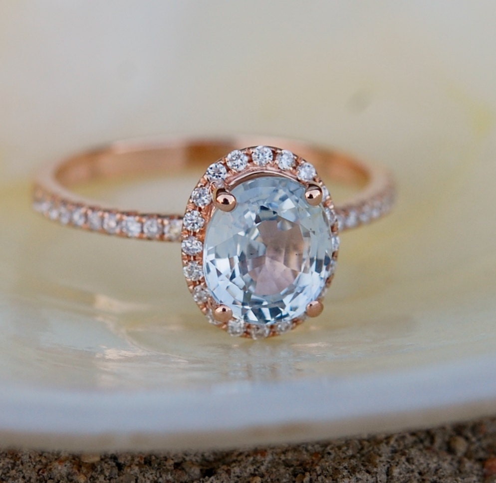 light blue sapphire engagement rings
