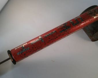Pump GARDEN SPRAYER, DB Smith & Co Utica N Y,Garden Flower Sprayer,Old School Bug Sprayer,Rusty Red Sprayer,Industrial Decor,Garden Decor