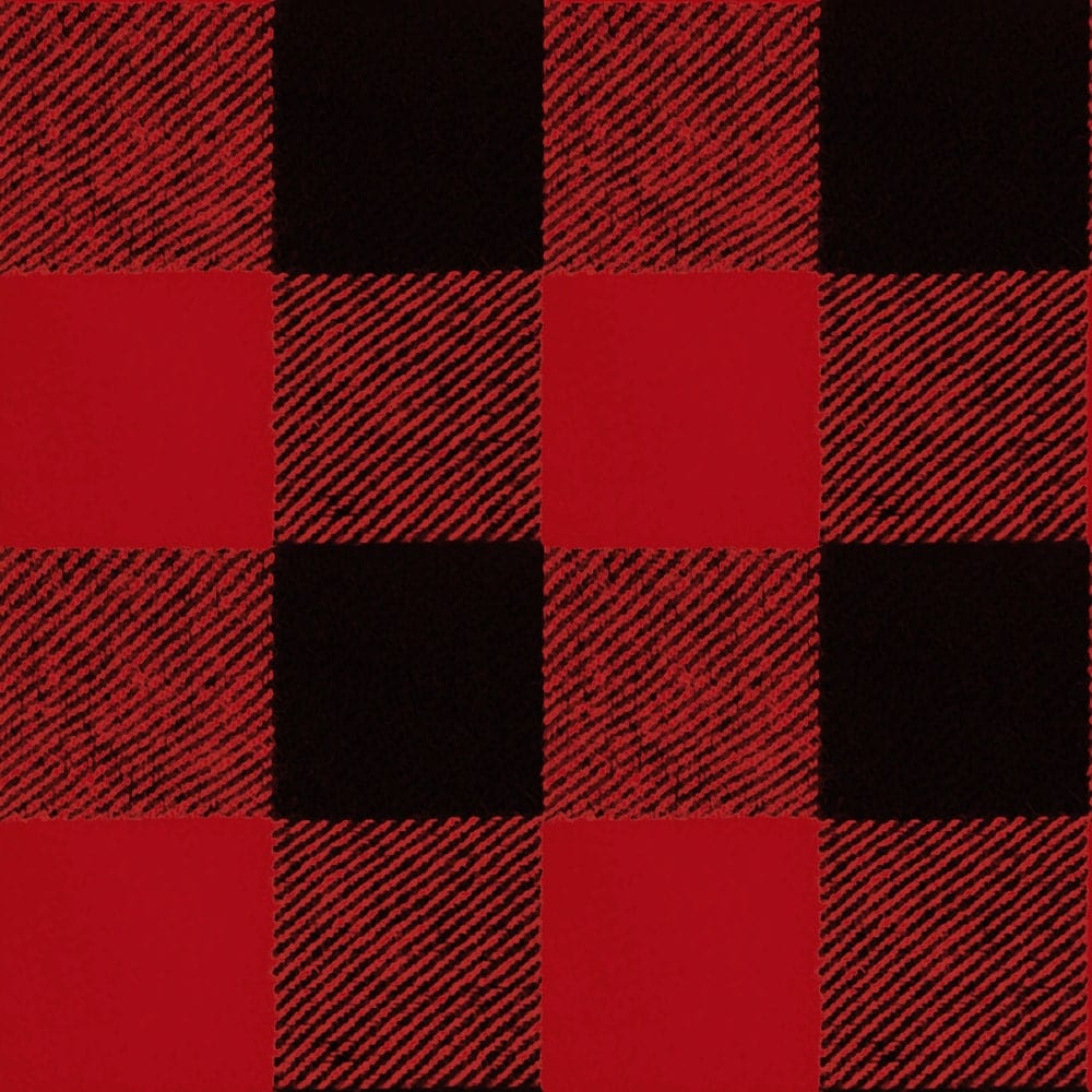 Red And Black Check Fabric Buffalo Check Flannel By 