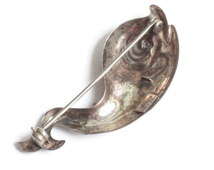 Beau Sterling Fish Brooch Pin Figural