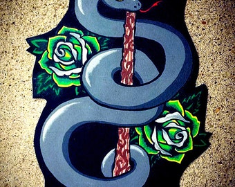 Punk Slytherin Back Patch