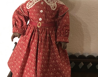1800's Style Dress for 18 Doll