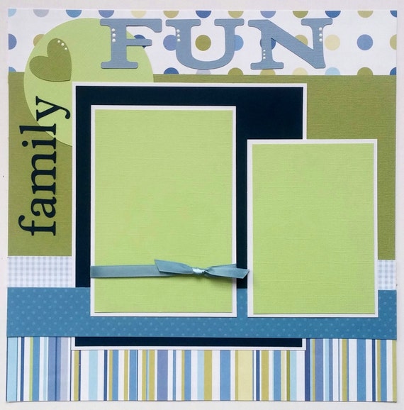 Family scrapbook page Premade family scrapbook by ohioscrapper