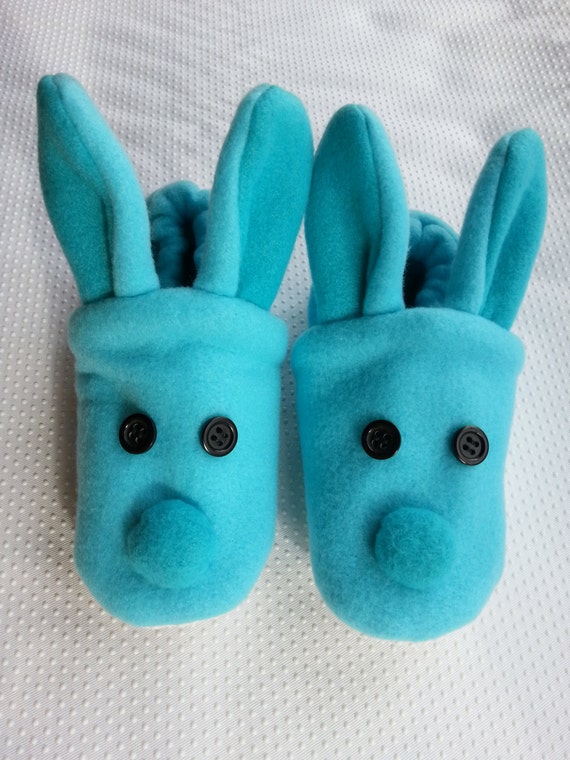 baby blue bunny slippers