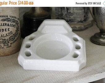 SHOP SALE Vintage Wall Mount Ceramic Toothbrush Cup Holder
