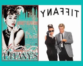 BREAKFAST AT TIFFANY’S • Poster Prints On Sturdy Non Fade Paper • Four Styles In Five Sizes Available • Classic Mid Century Art & Design !!!