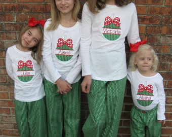 Christmas Pajama Pants - Handmade in the US - Matching Family Christmas Pajamas - Red & Green Pajamas - Infant Toddler Girls Boys Adult Plus