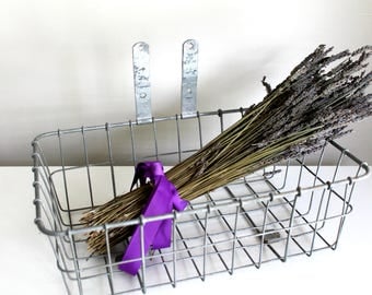 vintage industrial wire basket wall mount, rustic decor, farmhouse, storage, industrial decor, cottage decor