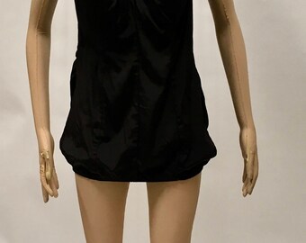 Jantzen Swimsuit Size 20 Bombshell Black One Piece Pin Up Maillot Vintage 60s Beachwear