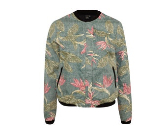 ALOHA bomber jacket "bird of paradise"