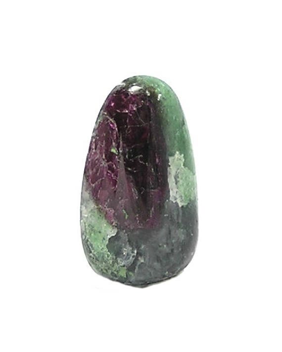 Red Ruby in Green Zoisite Tiny Semiprecious Gem Stone Jewel