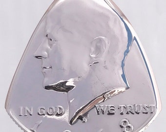 Coin Guitar Pick 1968 Silver Kennedy Half Dollar