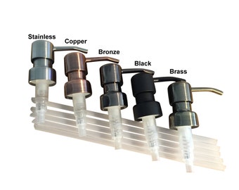 Liquid Soap Dispenser Pump for your Soda Bottle, Liquor Bottle or Add lid and Collar ring for your Canning Jar Soap Dispenser