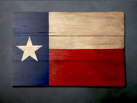 Items Similar To Rustic Texas Flag Wall Art, Distressed Lone Star State ...