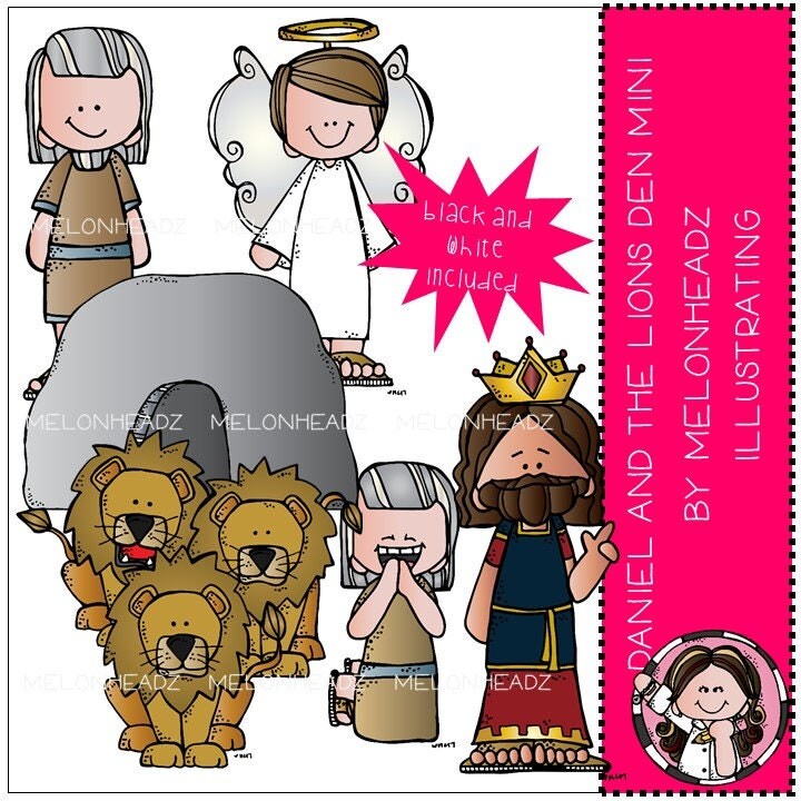 Daniel and the Lion's Den clip art