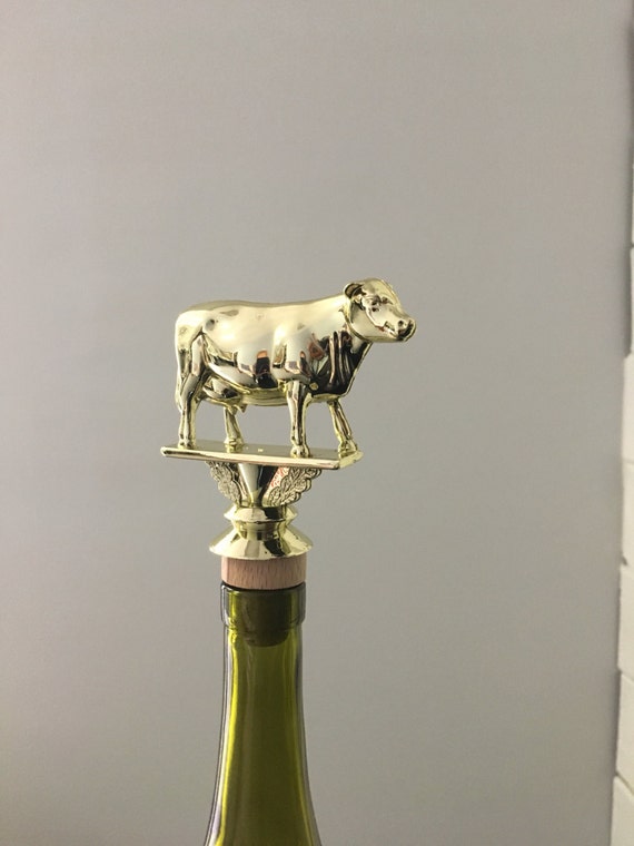 Cow Wine Stopper Bull Bottle Topper Farmer Wine Gift