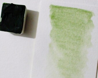 Terre Verte - Handmade Watercolor Paint - Art Supply - Artist Gift - Art Paint - Handcrafted Professional Watercolour