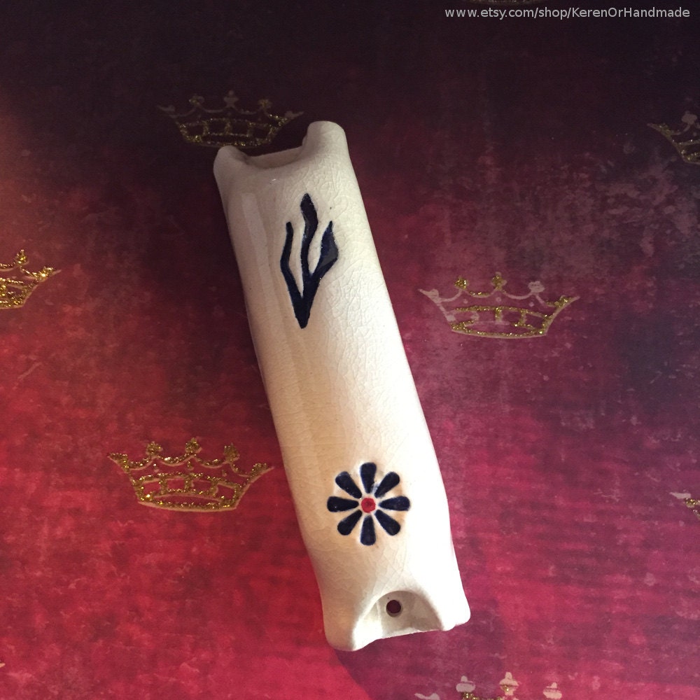 Mezuzah Mezuzah case Ceramic mezuzah case Modern mezuzah