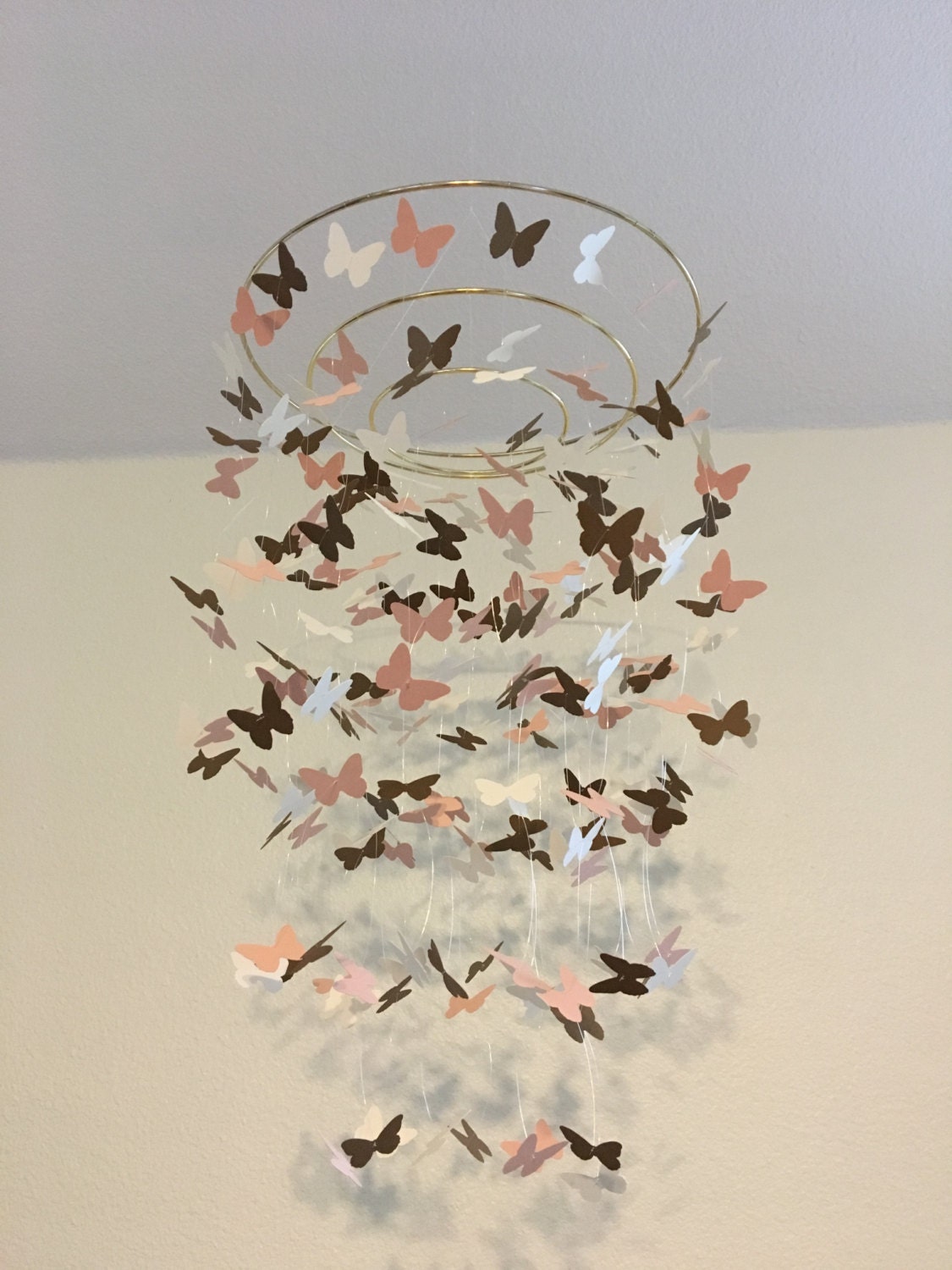 gold butterfly mobile unique baby mobile crib mobile