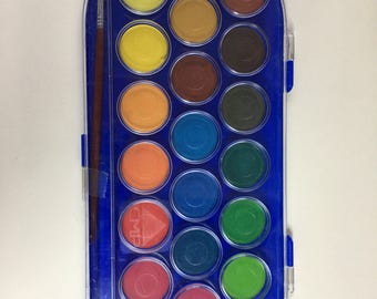 Morocolor, Watercolor Pans, Set of 22, Opaque or Brilliant Colors, Art Supplies, School Supplies, Drawing, Sketching, Journal, Art Journal