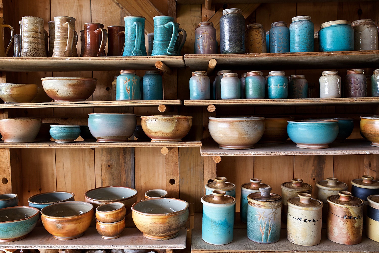 Wood-fired pottery