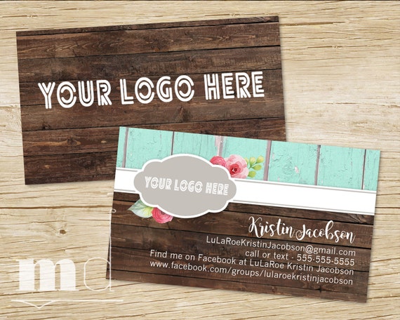 Custom Rustic Wood Business Cards Customizable Biz Card Roe