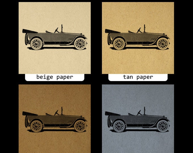 Digital Printable Automobile Graphic Vintage Car Download Image Illustration Antique Clip Art Jpg Png Eps HQ 300dpi No.2147