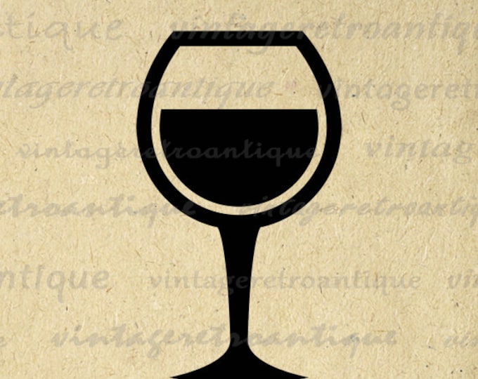 Digital Graphic Wine Glass Download Printable Wine Image Illustration Jpg Png Eps HQ 300dpi No.4501