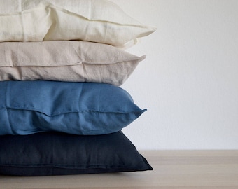 LINEN PILLOWCASES. Set of 2. From 100% washed linen. Soft and natural linens for your bedding.