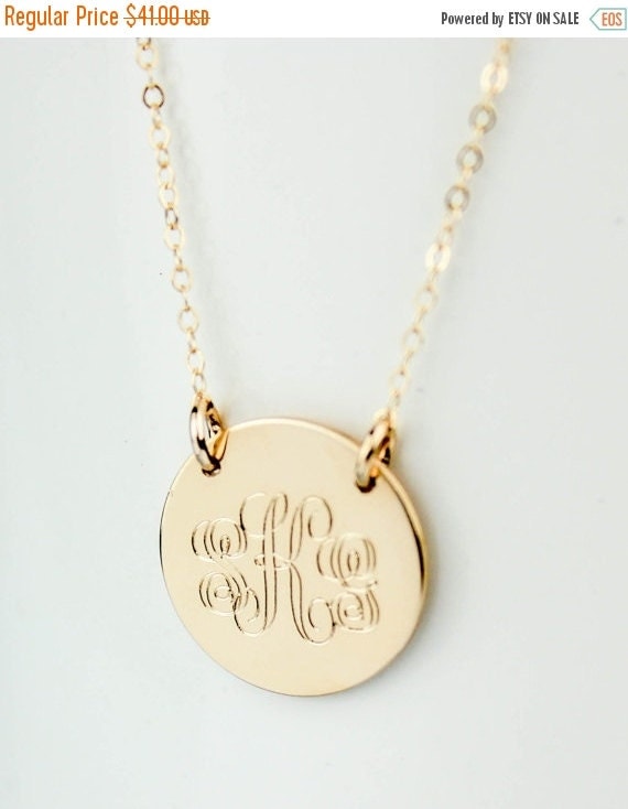 Engraved Necklace Monogrammed Bar Engraved Gift by PROJECTDAHLIA