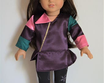Handmade Doll Clothes Descendants Mal Costume fits 18" American Girl Dolls Halloween