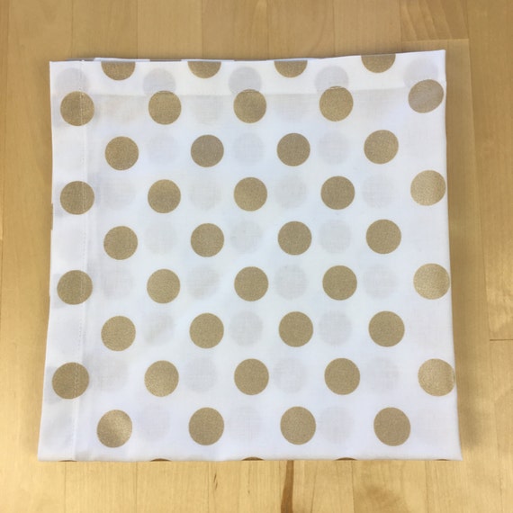 Gold Polka Dot Napkins